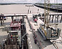 enlarge_image Passerelle de servitude avec escaliers d'accès entre les épis et le chantier des piles