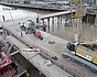 enlarge_image Passerelles de servitude entre les épis et le chantier des piles