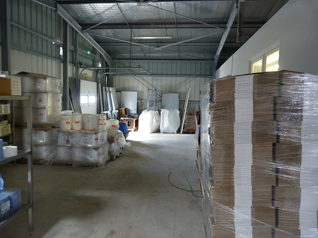 Rénovation et extension d'un site de production agroalimentaire - Éclairage naturel stockage