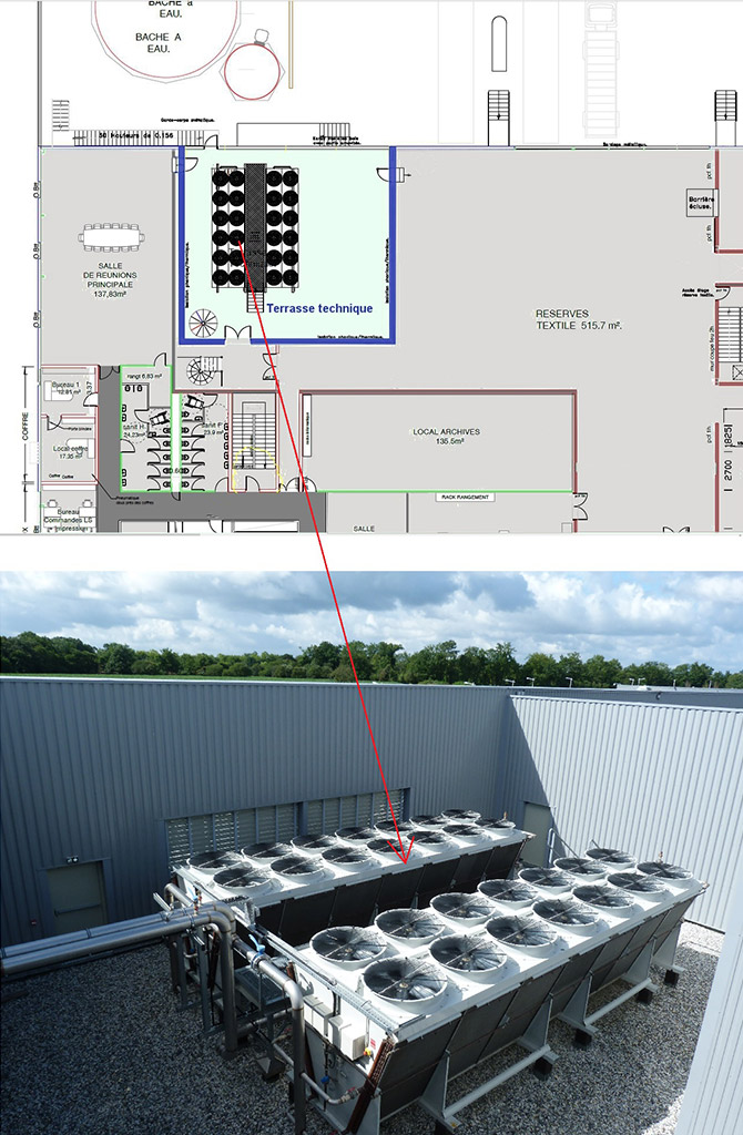 Construction d'un hypermarché -Acoustique LECLERC plan