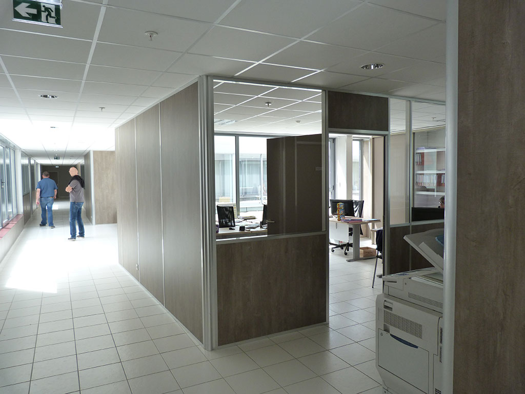 Construction d'un hypermarché -Éclairage naturel - espace de travail LECLERC vue d'ensemble