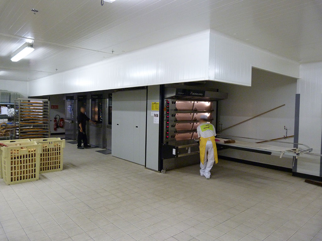 Construction d'un hypermarché-Laboratoire boulangerie-pâtisserie -Confort thermique LECLERC - Laboratoire de boulangerie