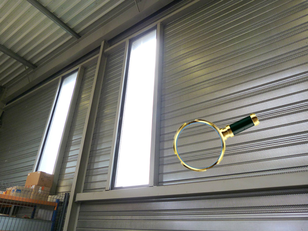 Dispositif acoustique SOBLACO Construction d'un atelier de menuiserie métallique - Acoustique -Traitement acoustique des parois verticales des locaux