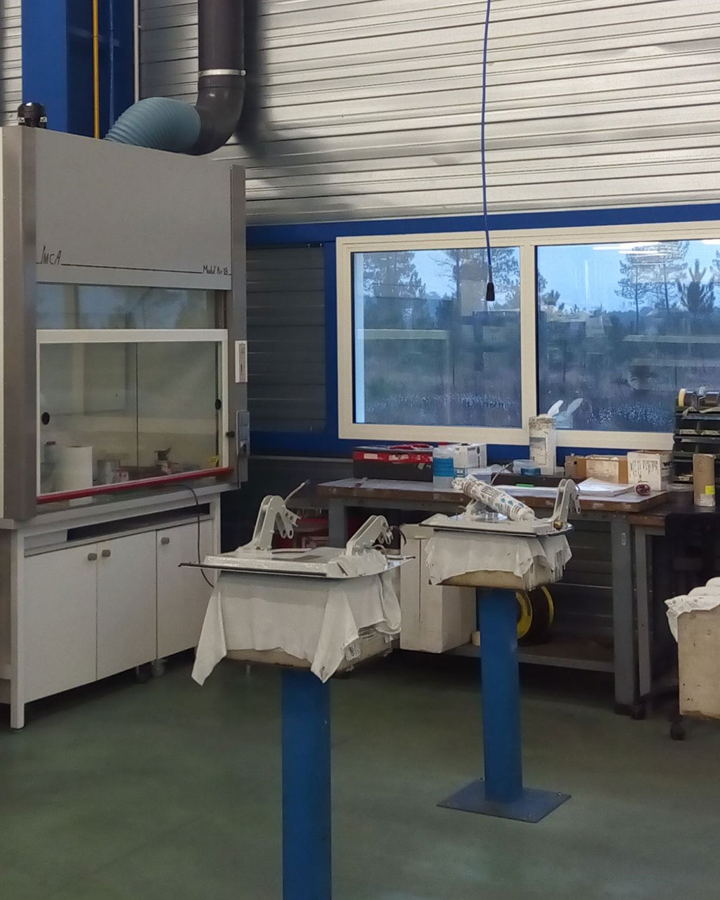 Éclairage naturel atelier de fabrication