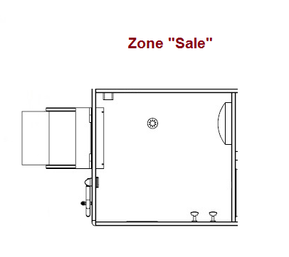 Unité Mobile de Décontamination - Zone sale schéma