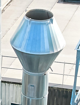 ASA usinage - Rejet de l'air filtré à l'extérieur (pas de recyclage)