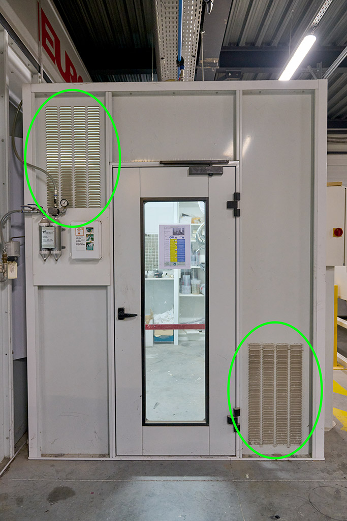 entrées d'air de compensation vernis ASA