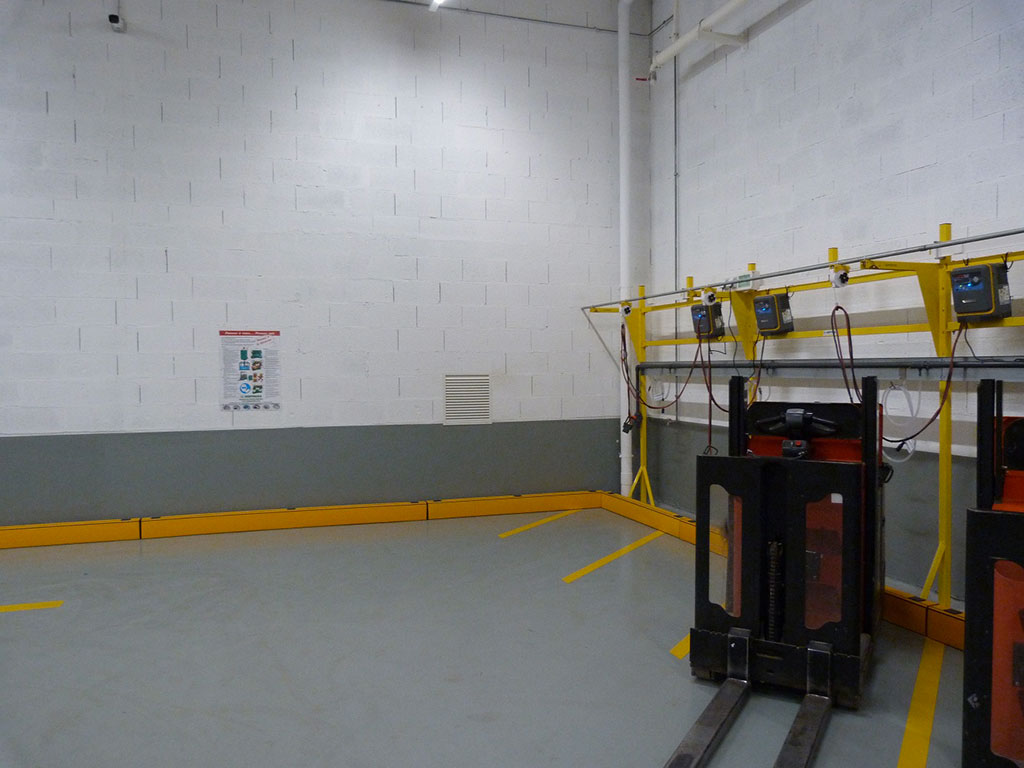 Local de charge - plateforme logistique BIOCOOP - Construction d'une plateforme logistique - Local de charge - Entrée d'air