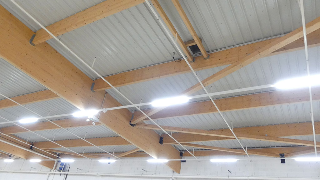 Local de charge avec entrée d'air - plateforme logistique BIOCOOP, Construction d'une plateforme logistique - Local de charge - Conduit d'extraction