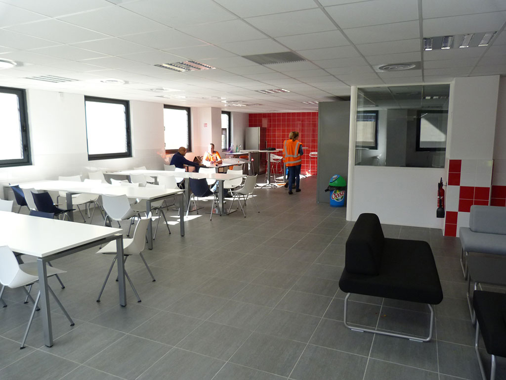 GEODIS – Entrepôt de groupage – Locaux sociaux – Local repos et restauration